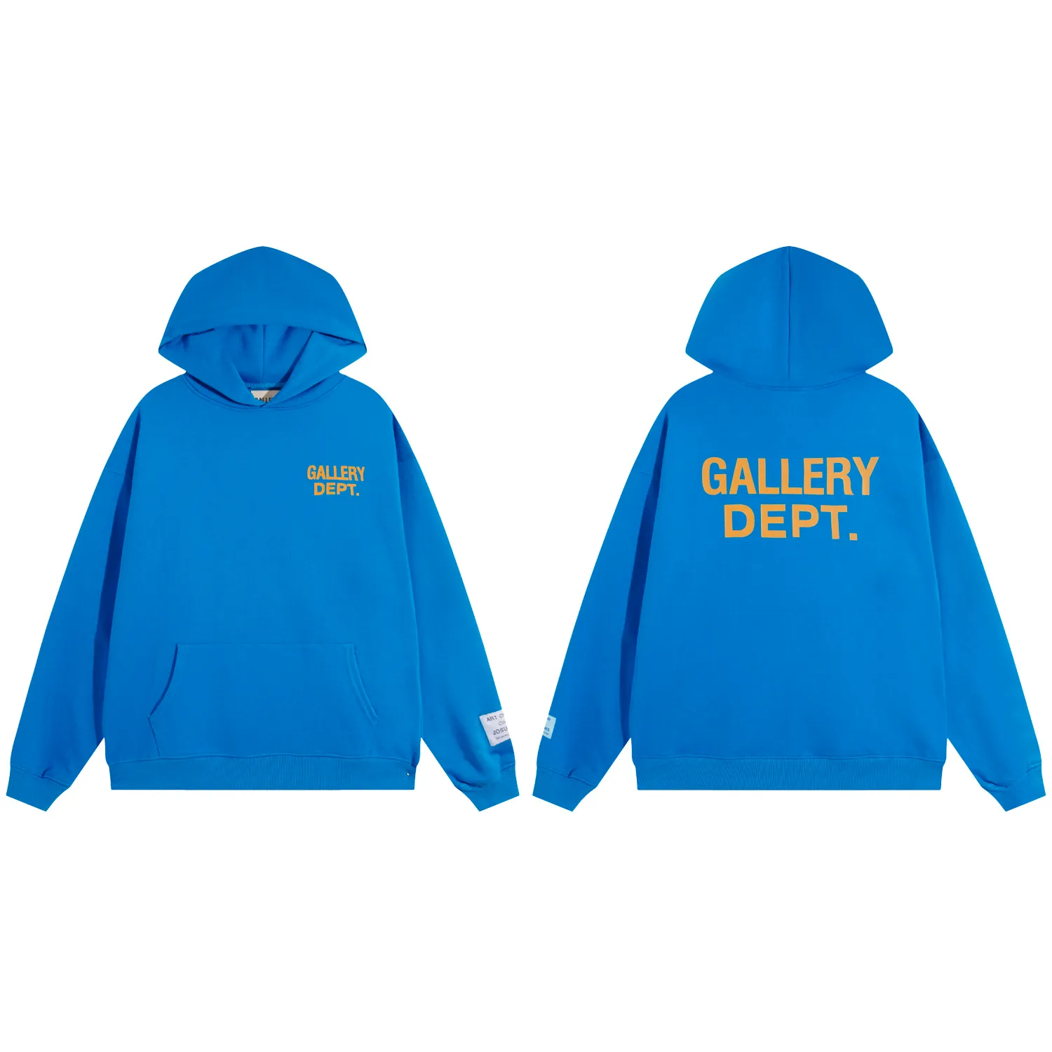 801#Gallery Dept new color matching classic letter slogan logo printed casual all-match hoodie hooded sweatshirt black printed khaki orange royal blue light blue yellow black printed black S~XL p180